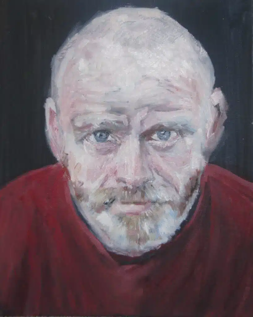 portret van mijn vader 2018 24cmX30cm oil on canvas