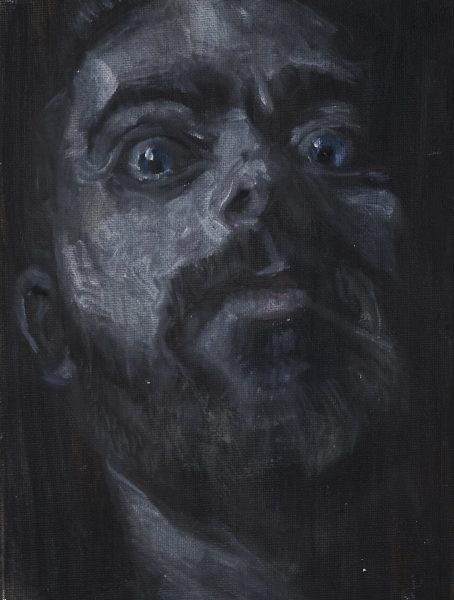 Verschijnend portret, 2016, 18cm x 24cm, olieverf op canvaspaneel-min